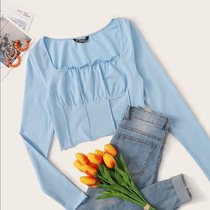 SHEIN bust fitted crop top